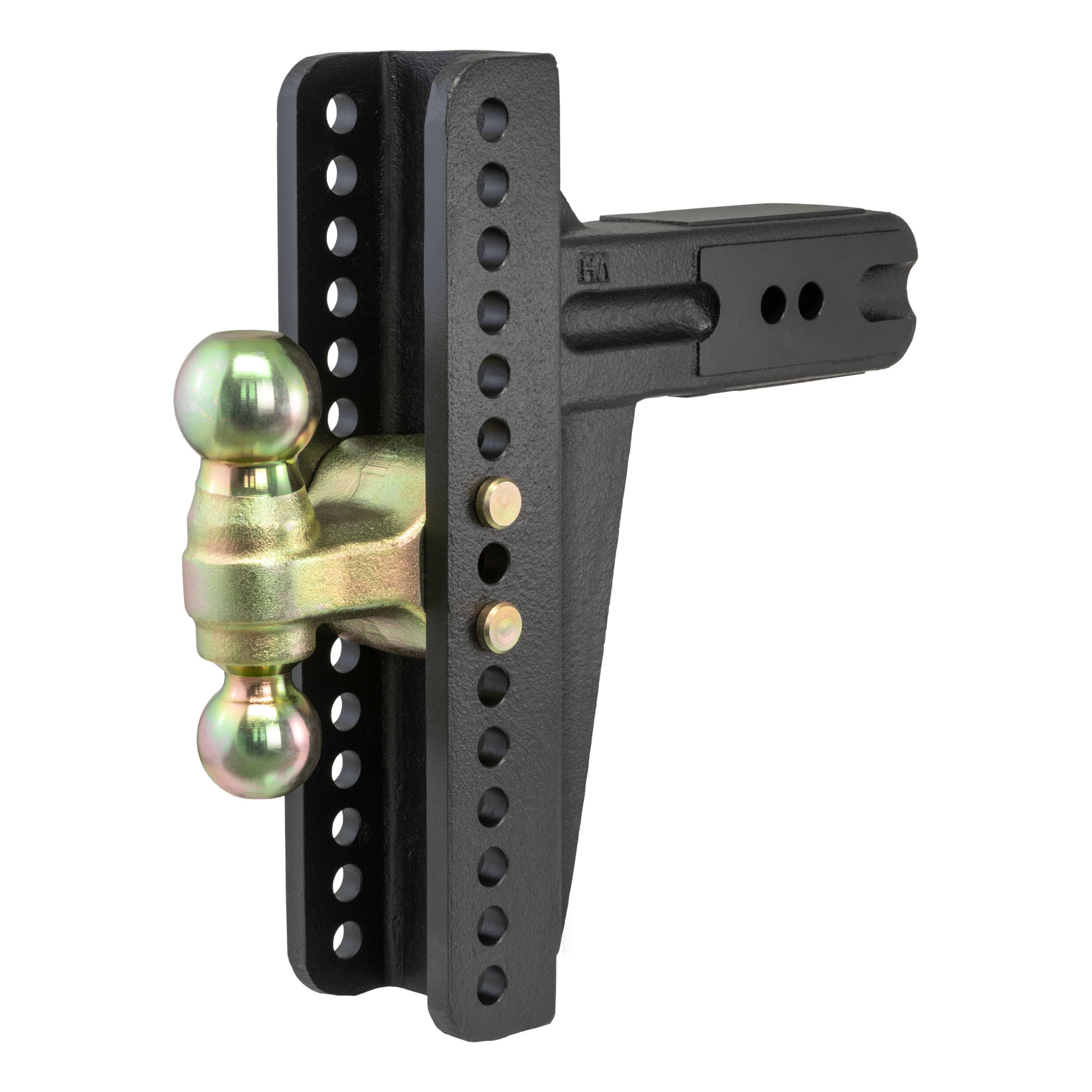 Curt Manufacturing, Adjustable Channel Mount w/ Dual Ball 3in. Shank, 10-5/8in. Drop, Model# 45928